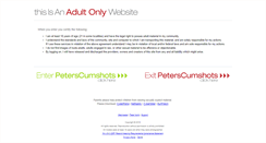 Desktop Screenshot of peterscumshots.com